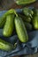 Raw Green Organic PIckle Cucumbers