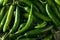 Raw Green Organic Serrano Peppers