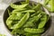 Raw Green Organic Snow Peas