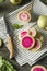 Raw Green and Red Organic Watermelon Radishes