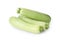 Raw green ripe zucchinis isolated