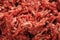 Raw ground beef. background from minced meat close-up