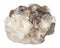 Raw halite rock salt stone isolated