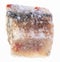 raw halite (rock salt) stone on white