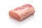 Raw iberico pork fillet white isolated