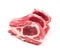 Raw lamb chops or mutton cuts isolated
