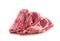 Raw Lamb Chops, Mutton Cuts or Sheep Ribs Isolated