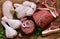 Raw meat assortment - beef, lamb, chicken