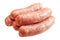 Raw meat sausages