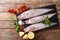 Raw Mediterranean Phycis phycis, orï¿½forkbeard fish for cooking w