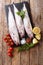 Raw Mediterranean Phycis phycis, orï¿½forkbeard fish for cooking w