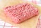 Raw minced pork meat