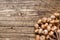 Raw mushrooms agaric honey on a wooden table.