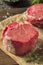 Raw Organic Grass Fed Filet Mignon Steak