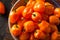 Raw Organic Orange Habanero Peppers