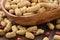 Raw organic peanuts in a bowl