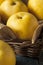 Raw Organic Yellow Asian Apple Pears