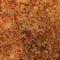 Raw pegmatite feldspar igneous rock terracotta pattern, rusty orange red golden amber yellow horizontal background, coarse light