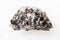 Raw Phlogopite magnesium mica rock on white