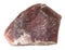raw pink Flint stone (Chalcedony) isolated