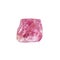 raw pink spinel crystal isolated on white