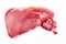 Raw pork isolated