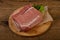 Raw pork meat for baking