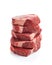 Raw Pork Stack, Steaks Pile, Fresh Uncooked Meat Slices, Raw Beef Fillet Stack Ready for Grill