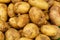 Raw potatoes of the market