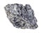 raw quartz biotite schist stone on white