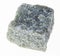 raw quartz-mica schist stone on white