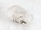 raw rock-crystal of quartz gemstone on white