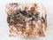 raw rock salt halite on white