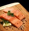 Raw Salmon Steaks