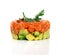 Raw Salmon Tartare, Trout Tartar or Red Fish Tatar