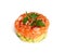 Raw Salmon Tartare, Trout Tartar or Red Fish Tatar