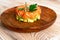 Raw Salmon Tartare, Trout Tartar or Red Fish Tatar