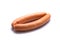 Raw sausages white isolated