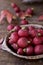 Raw small european radishes