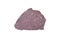 Raw specimen of Pink Arkosic Sandstone rock isolated on white background.