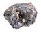 raw Sphalerite (zink ore) rock isolated on white