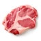 raw steak, isolated on a clean white background.