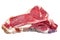 Raw Steak Meat Isolated