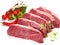 Raw Striploin Beef Steaks - Isolated