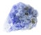 raw tanzanite crystals on white