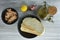 Raw taramas, olive oil , lemon ,onion and bread