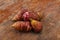 Raw topinambur root or Jerusalem artichoke