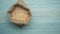 Raw uncooked grains on wood background