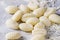 Raw uncooked potato gnocchi