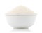 Raw Unprepared Semolina Flour or Suji on White Background